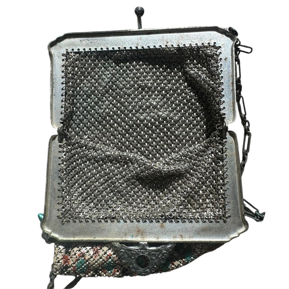 Mandalian Mfg Co 1920’s Vintage Beaded Chain Purse - Picture 6 of 7